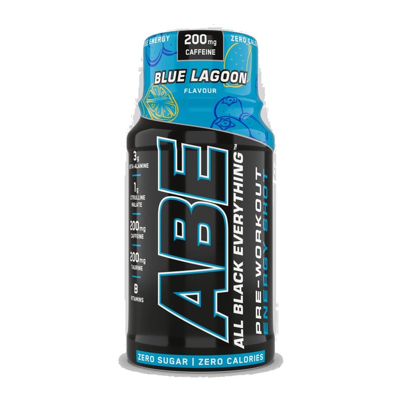 Applied ABE Pre-Workout Shots 60ml. Abbildung: Blue Lagoon, 60 ml