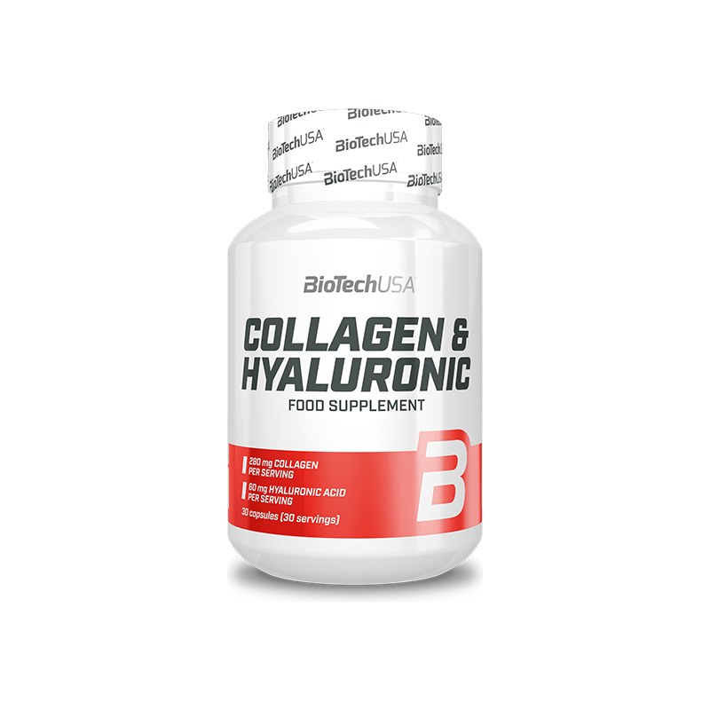 BioTech Collagen & Hyaluronic 30 Kapseln. Abbildung: BioTech Collagen & Hyaluronic 30 Kapseln