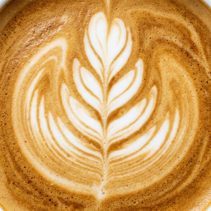 Cappuccino mit Latte Art