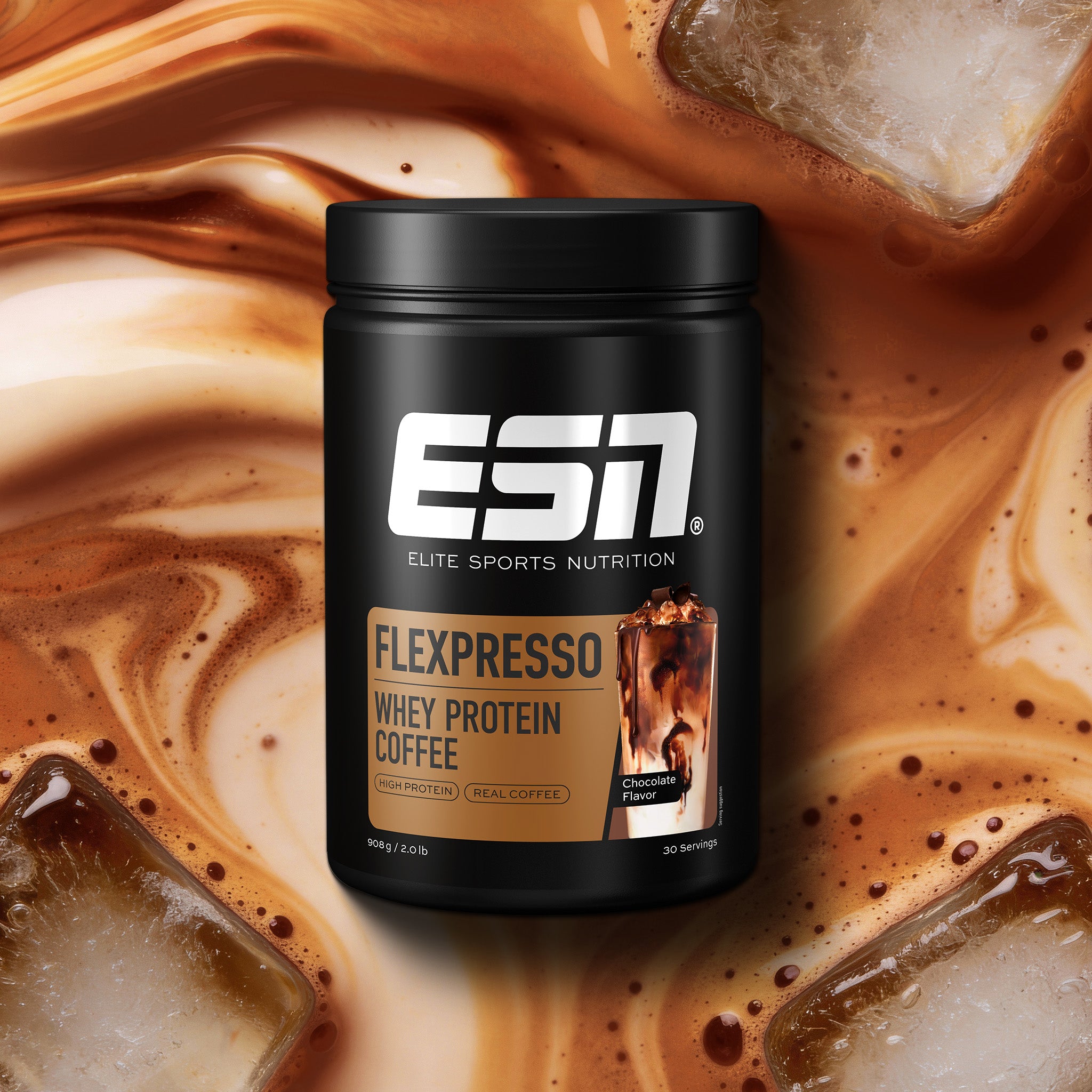 ESN Flexpresso Protein 420g. Abbildung: Coffee, 420 g