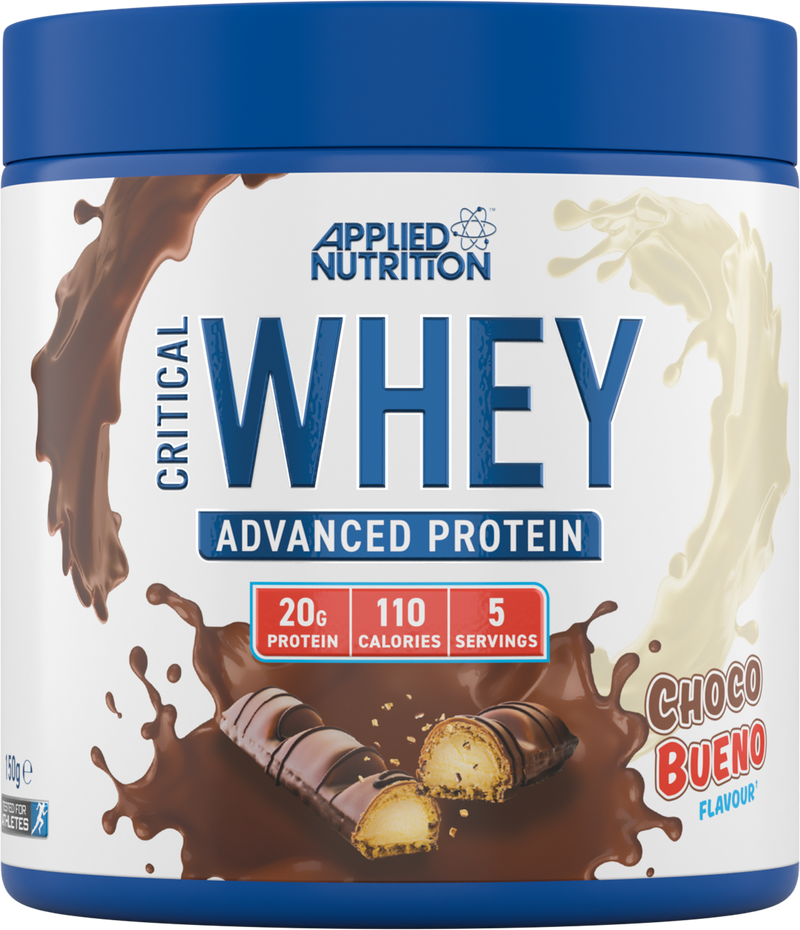 Applied Critical Whey 150g. Abbildung: Choco Bueno, 150 g